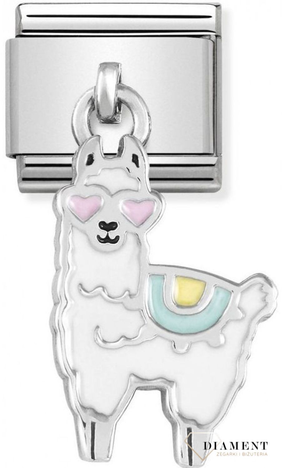 Nomination Link 925 zawieszka srebro 'Kolorowa Lama' 331805 14 biżuteria nomination nomination zawieszki nomination baza.jpg